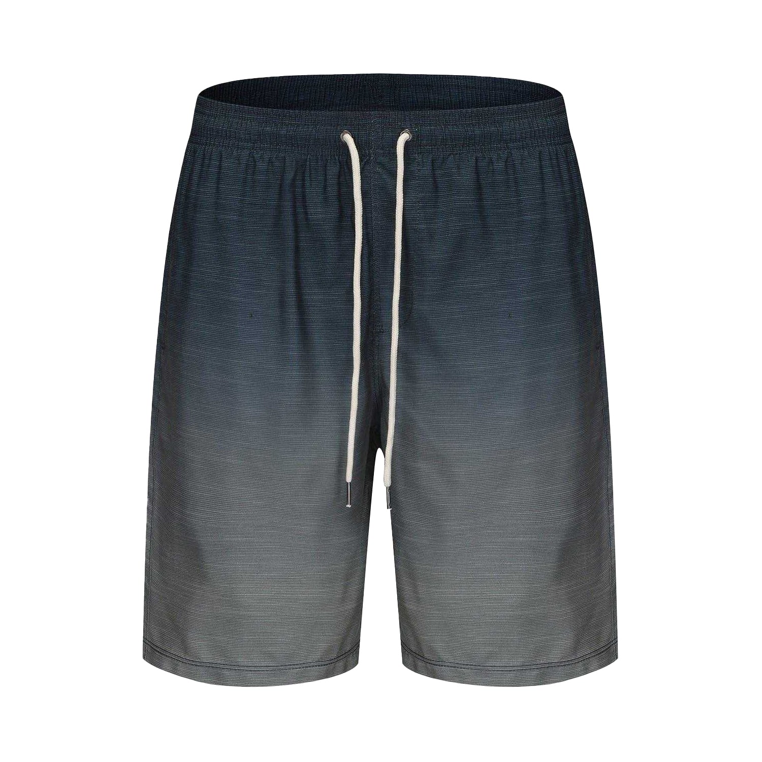 Blue Ombre - Front - Hot Tuna Mens Ombre Stripe Swimming Swim Shorts