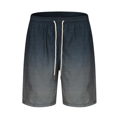Blue Ombre - Front - Hot Tuna Mens Ombre Stripe Swimming Swim Shorts