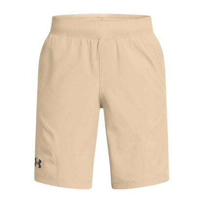 Brown - Front - Under Armour Boys Unstoppable Water Repellent Shorts