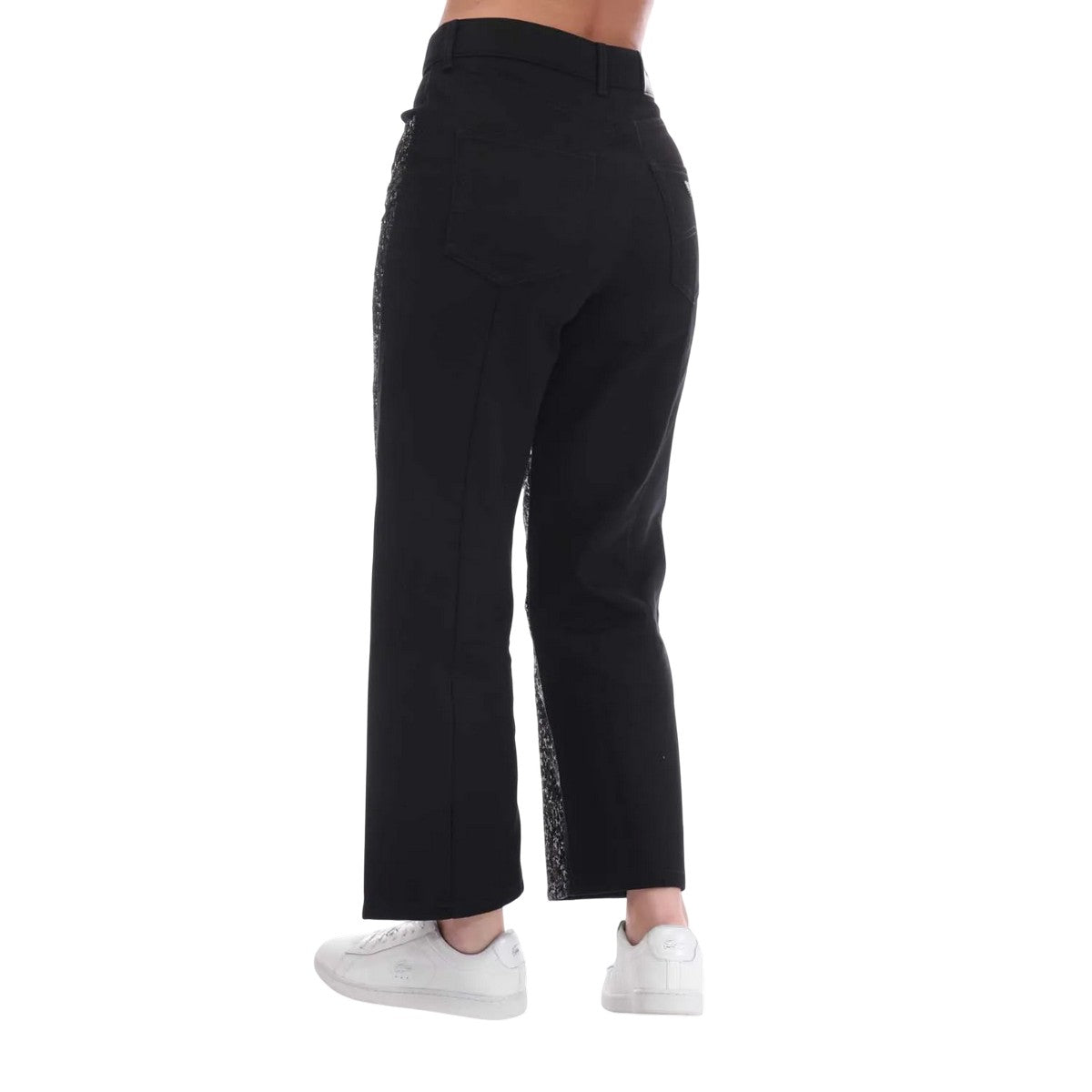 Black - Back - Emporio Armani Womens-Ladies J31 Regular Jeans