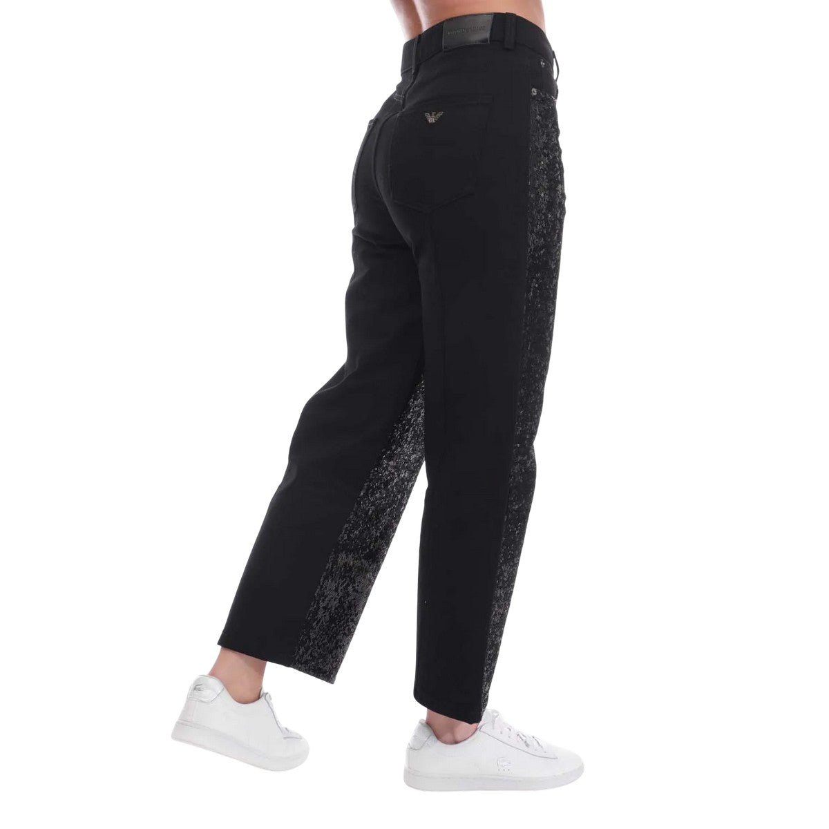 Black - Side - Emporio Armani Womens-Ladies J31 Regular Jeans