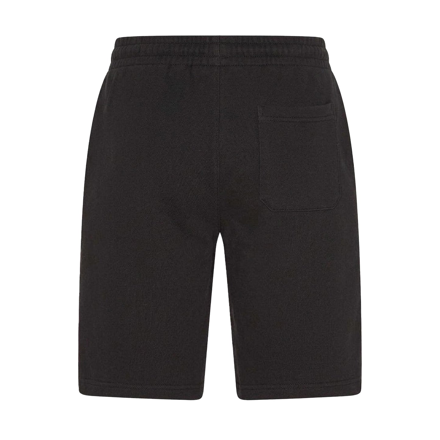 Black-Beige - Back - Off White Mens Relaxed Fit Lounge Sweat Shorts