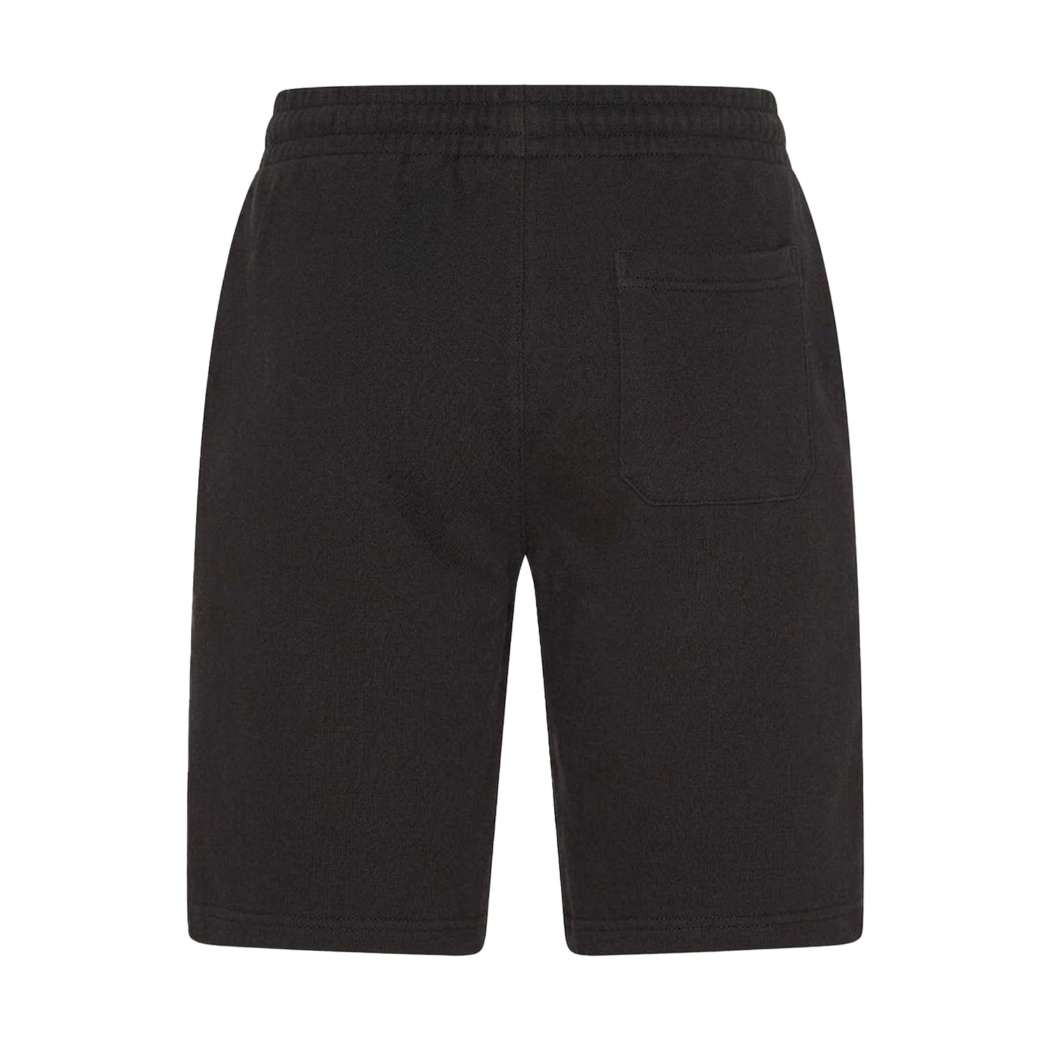 Black-Beige - Back - Off White Mens Relaxed Fit Lounge Sweat Shorts