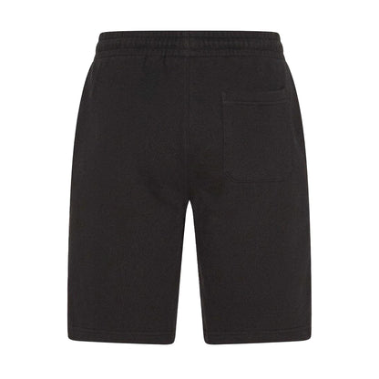 Black-Beige - Back - Off White Mens Relaxed Fit Lounge Sweat Shorts