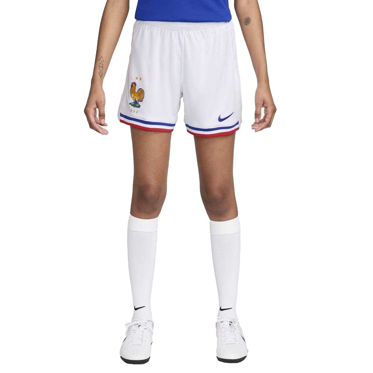 White - Side - Nike Womens-Ladies Football Shorts