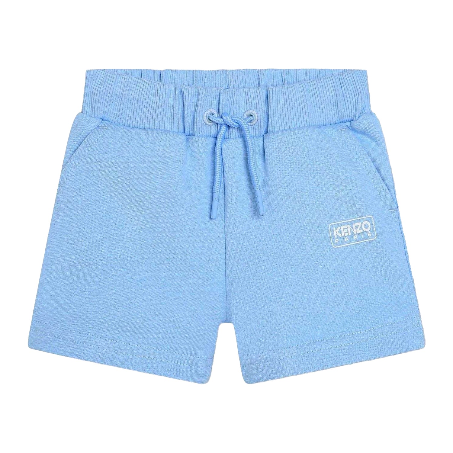 Pale Blue - Front - Kenzo Baby Logo Sweat Shorts