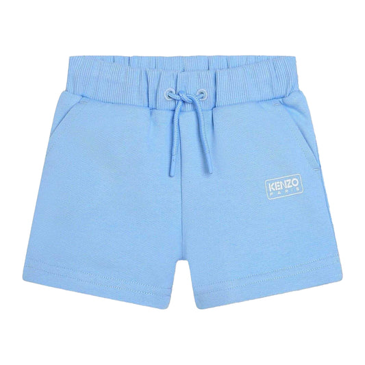 Pale Blue - Front - Kenzo Baby Logo Sweat Shorts