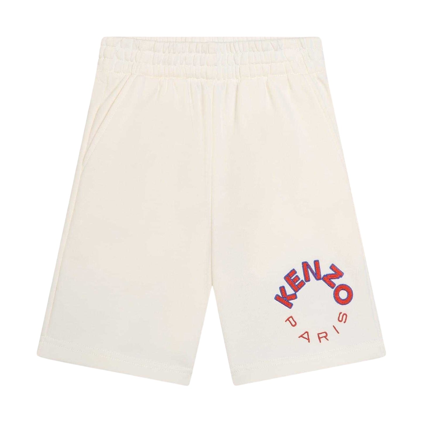 Ivory - Front - Kenzo Childrens-Kids Logo Sweat Shorts