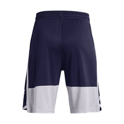 Blue - Back - Under Armour Childrens-Kids Stunt 3.0 Shorts