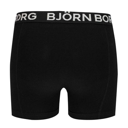 Black - Back - Bjorn Boys Sammy Boxer Shorts (Pack of 3)