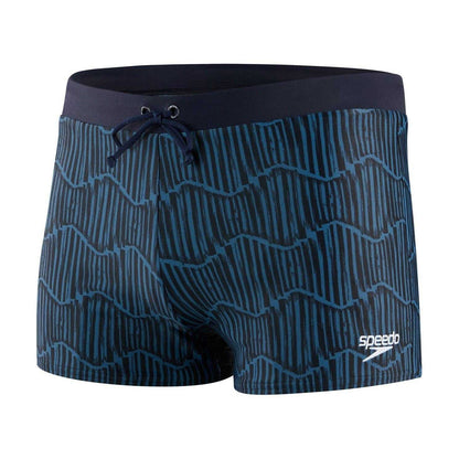 Navy-Green Blend - Front - Speedo Mens Valmilton Swim Shorts