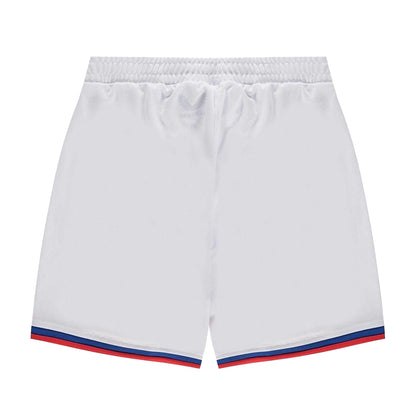 White-Red - Back - Rangers FC Childrens-Kids Away Kit Football Shorts