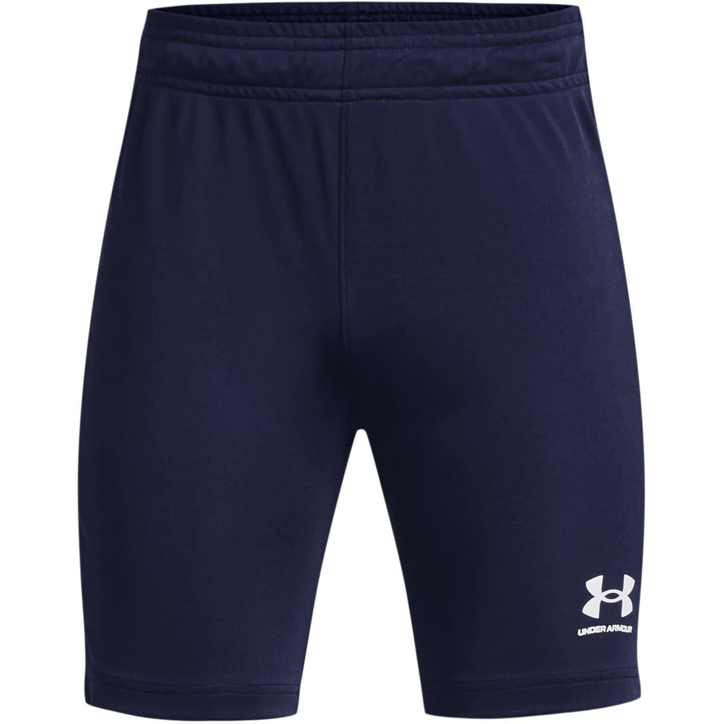 Navy - Front - Under Armour Childrens-Kids Core Shorts