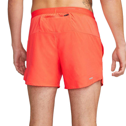 Bright Crimson - Back - Nike Mens Stride Running Shorts
