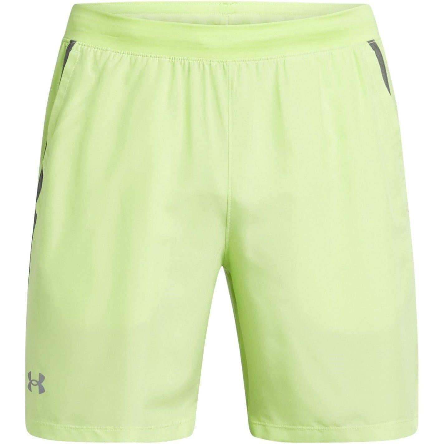 Green - Front - Under Armour Mens Launch 2 in 1 Running Shorts