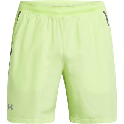 Green - Front - Under Armour Mens Launch 2 in 1 Running Shorts