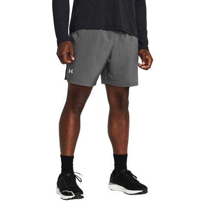 Pitch Grey - Lifestyle - Under Armour Mens Launch 2 in 1 Running Shorts