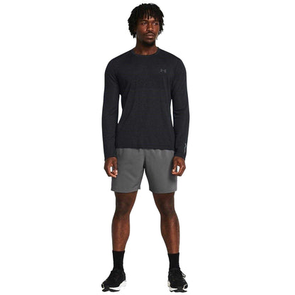 Pitch Grey - Pack Shot - Under Armour Mens Launch 2 in 1 Running Shorts