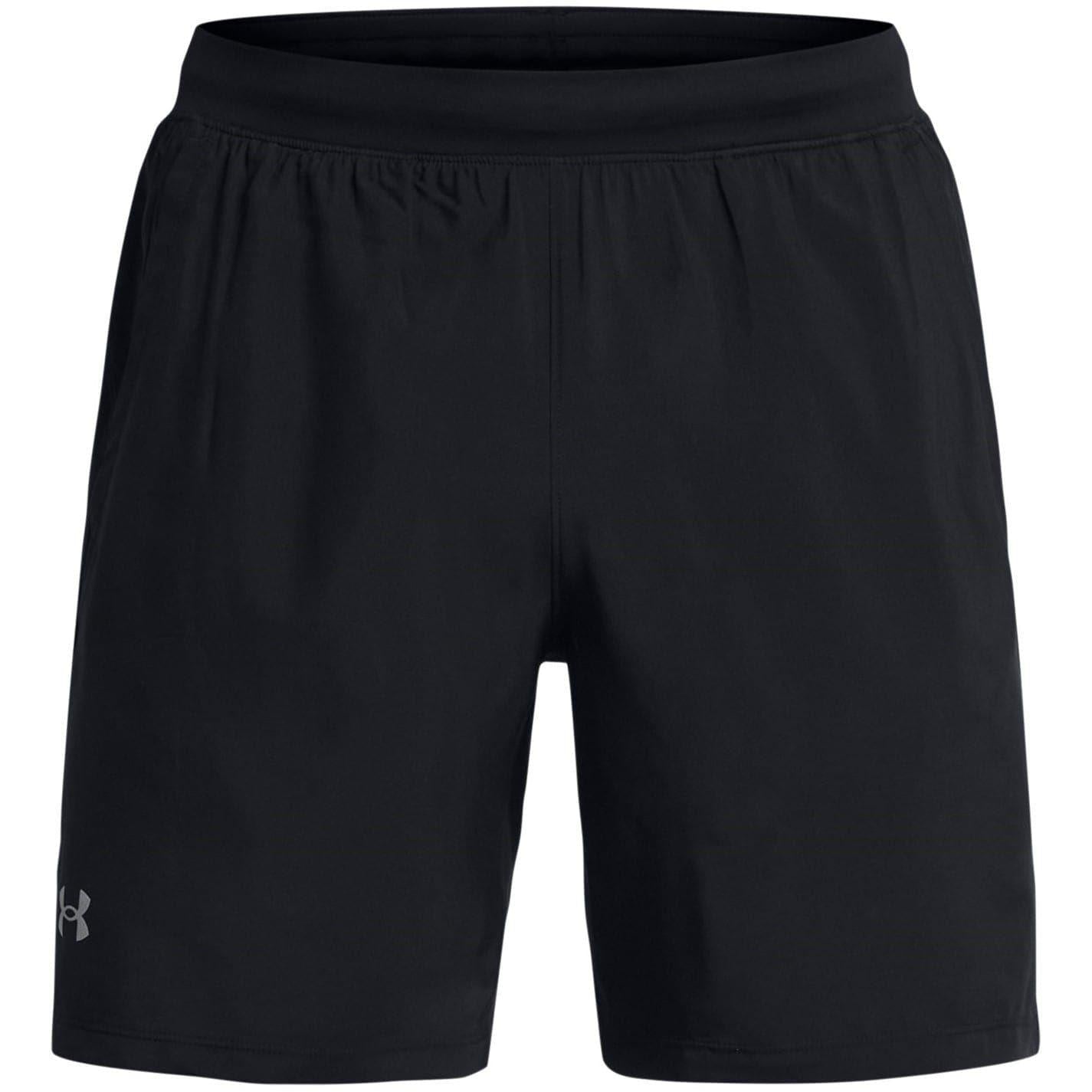 Black - Front - Under Armour Mens Launch 2 in 1 Running Shorts