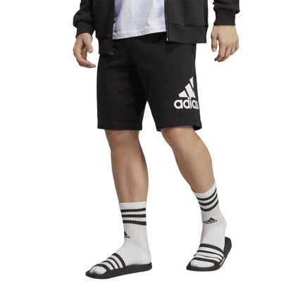 Black - Lifestyle - Adidas Mens Terry Oversized Logo Shorts