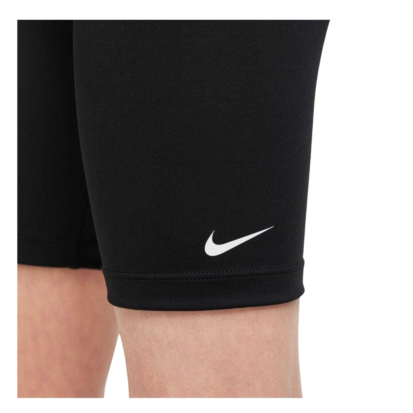 Black-White - Side - Nike Girls Sportswear Tight Biker Shorts