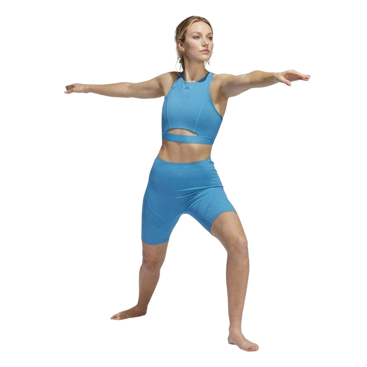 Blue - Lifestyle - Adidas Womens-Ladies Fitness Shorts