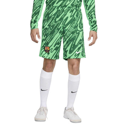 Green - Side - FC Barcelona Mens Barcelona Home Goalkeeper Goalkeeper Shorts