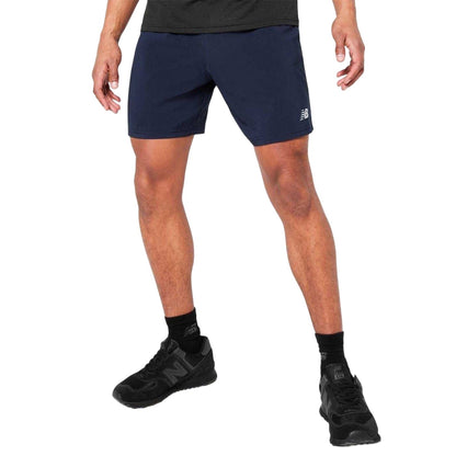 Navy - Side - New Balance Mens Accelerate Running Shorts