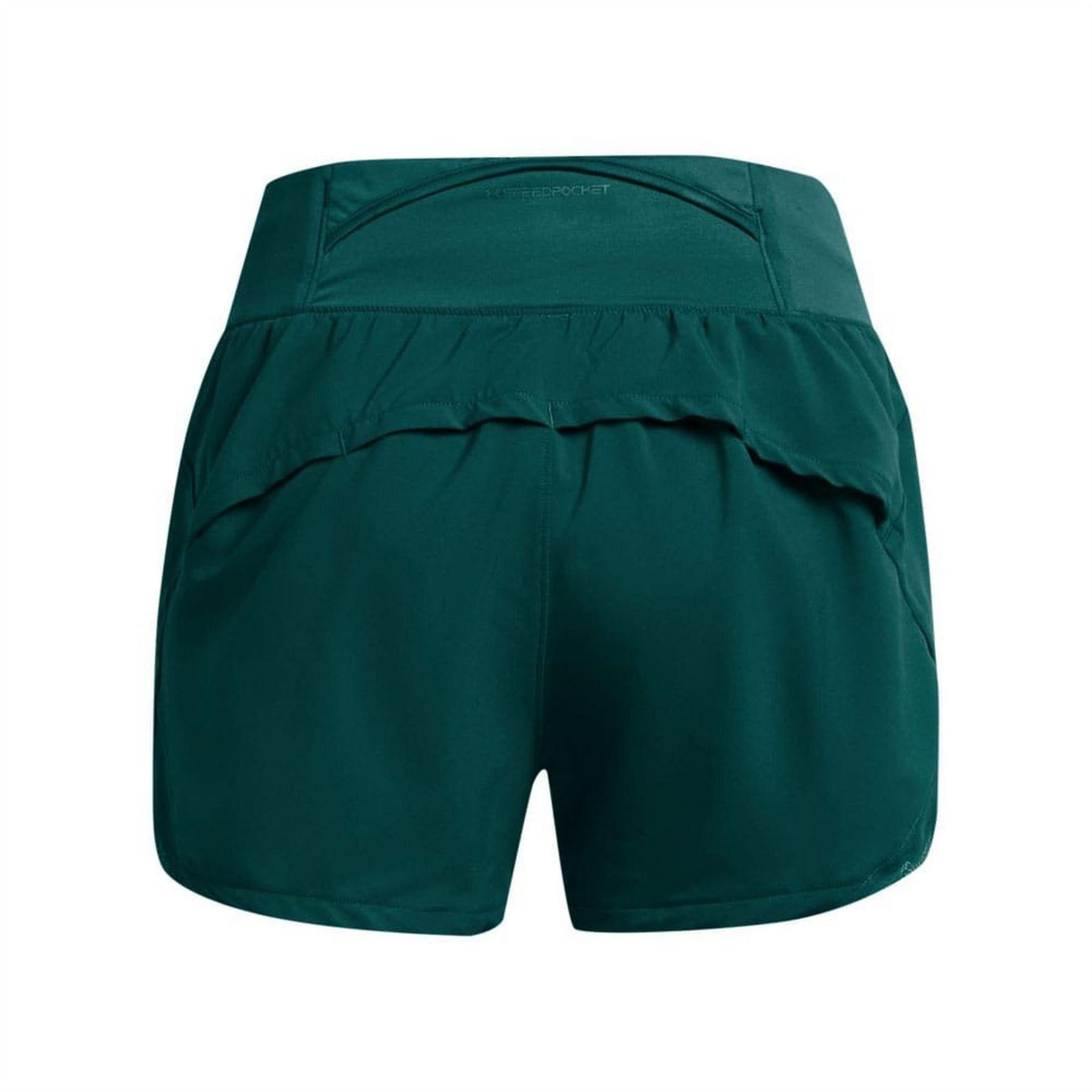 Blue - Back - Under Armour Womens-Ladies Stamina Fitted Running Shorts