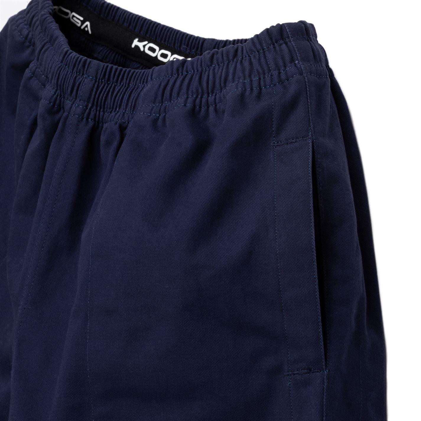 Navy - Lifestyle - KooGa Childrens-Kids Cotton Rugby Shorts