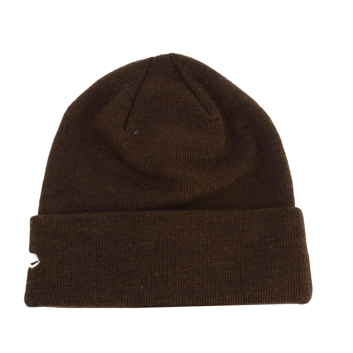 Brown - Back - New Era Knitted Cuff Beanie