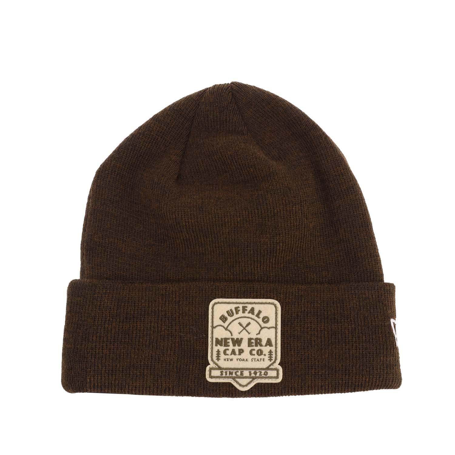 Brown - Front - New Era Knitted Cuff Beanie