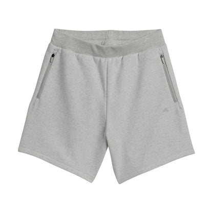 Grey Melange - Front - Adidas Mens Polyester Blend Basketball Shorts