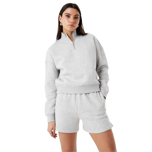 Grey Marl Marl - Front - Jack Wills Womens-Ladies Astbury Boyfriend Shorts