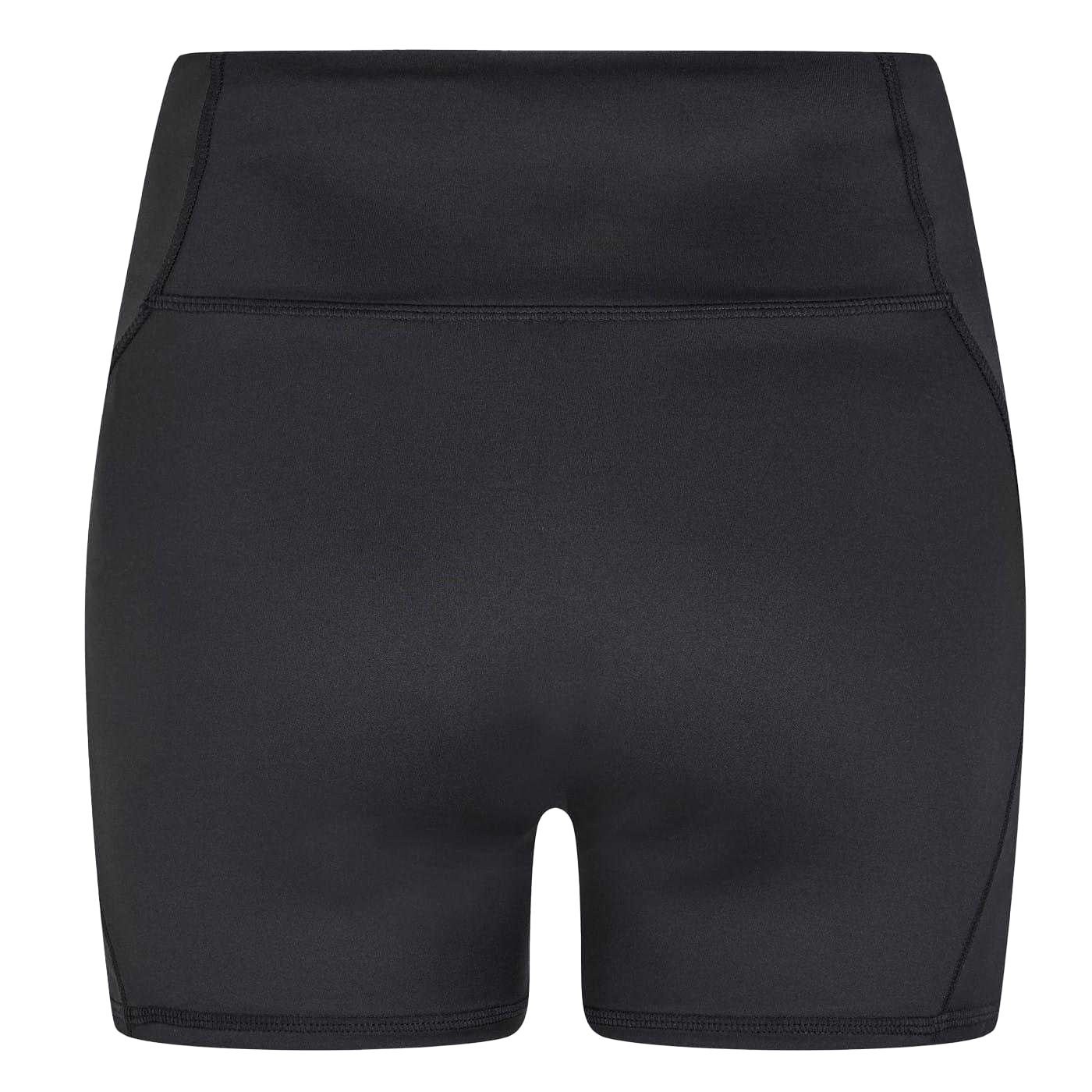 Black - Back - Everlast Womens-Ladies Logo Workout Compression Shorts