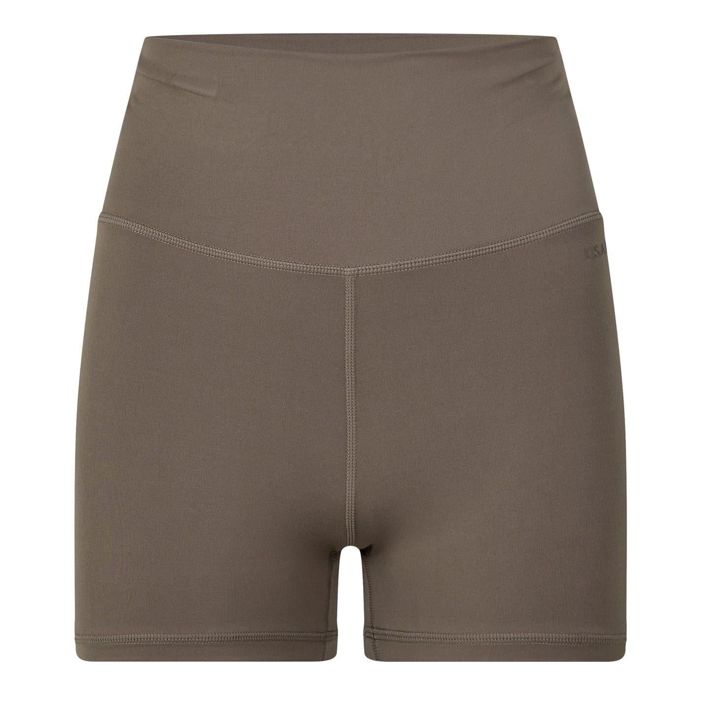 Ash - Front - USA Womens-Ladies Slim Shorts