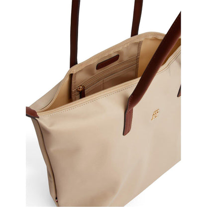Sandalwood - Side - Tommy Hilfiger Popette Monogram Nylon Tote Bag