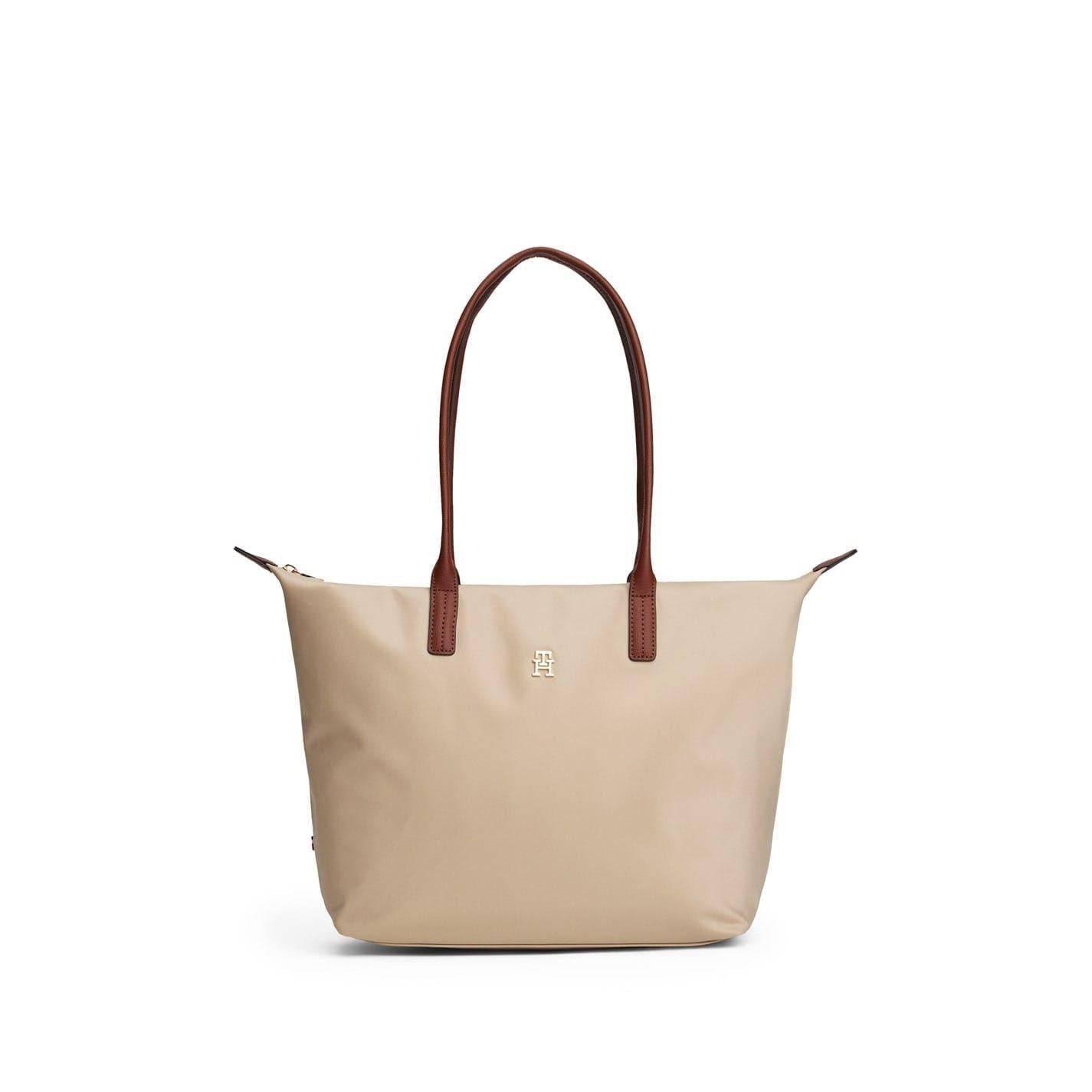 Sandalwood - Front - Tommy Hilfiger Popette Monogram Nylon Tote Bag