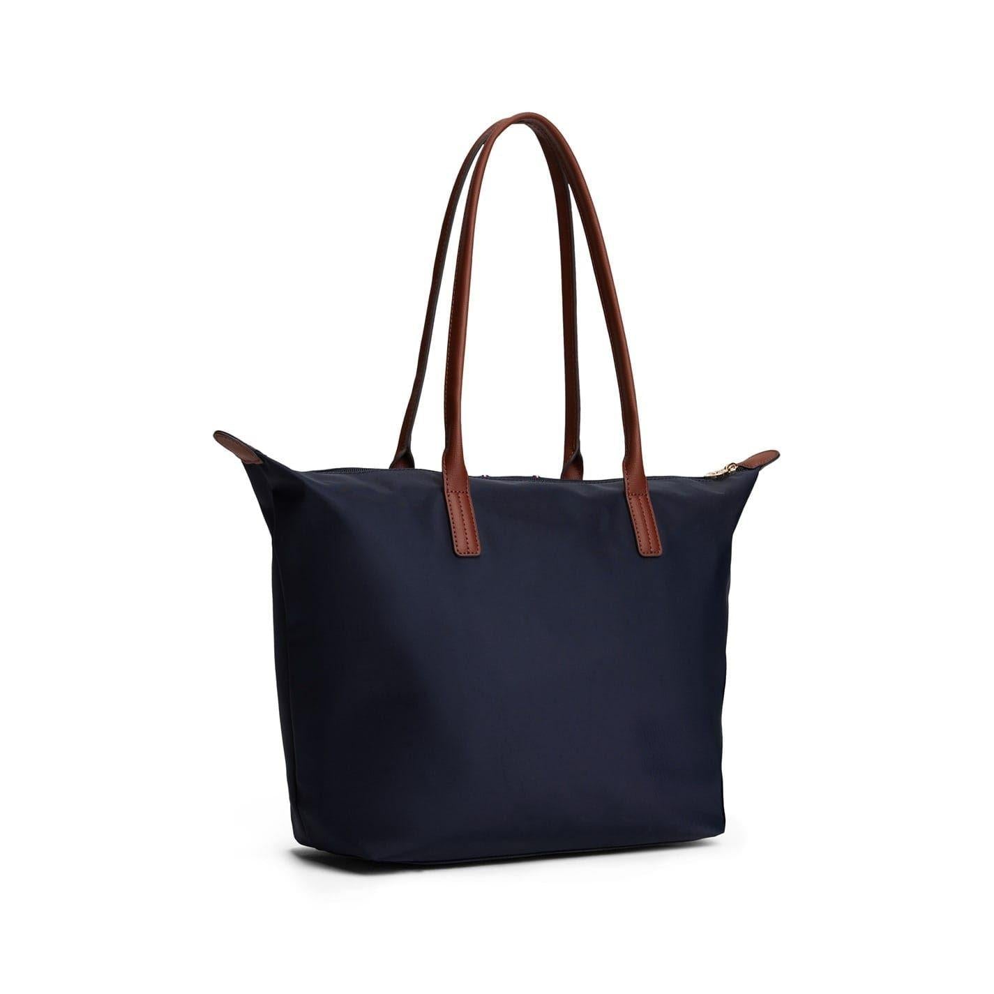 Navy Blue - Lifestyle - Tommy Hilfiger Popette Monogram Nylon Tote Bag