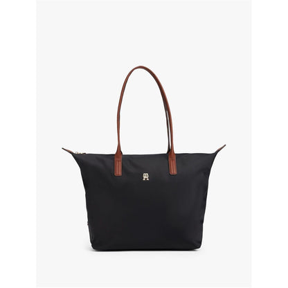 Black - Front - Tommy Hilfiger Popette Monogram Nylon Tote Bag