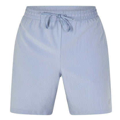 Blue - Front - New Balance Mens Elasticated Waist Running Shorts