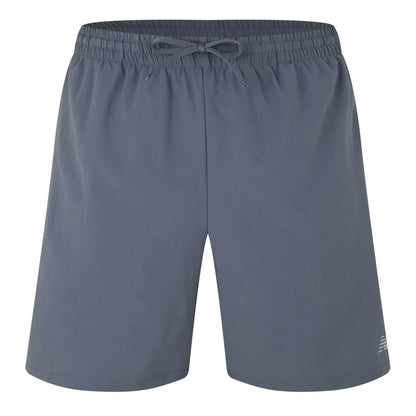Grey - Front - New Balance Mens Elasticated Waist Running Shorts