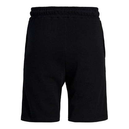 Black - Back - Jack And Jones Mens Fleece Sweat Shorts