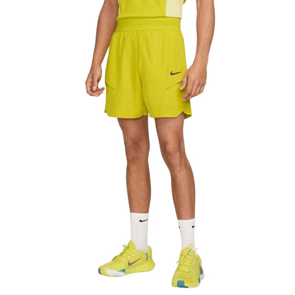 Vibrant Yellow - Side - Nike Mens Advantage Tennis Shorts