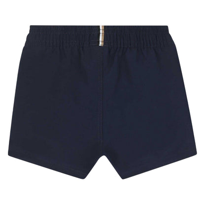 Navy - Back - Boss Baby Boys Logo Swim Shorts