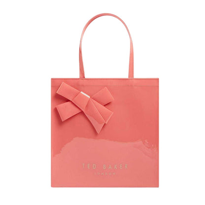 Coral - Front - Ted Baker Womens-Ladies Bow Tote Bag