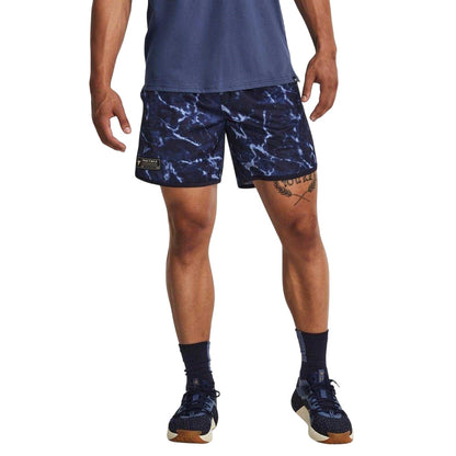 Blue - Lifestyle - Under Armour Mens Project Rock Gym Shorts