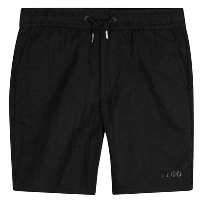Black - Front - Hugo Boys Drawstring Swim Shorts