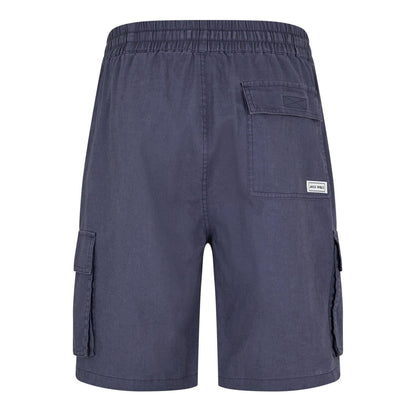Blue Ink - Back - Jack Wills Mens Linen Cargo Shorts