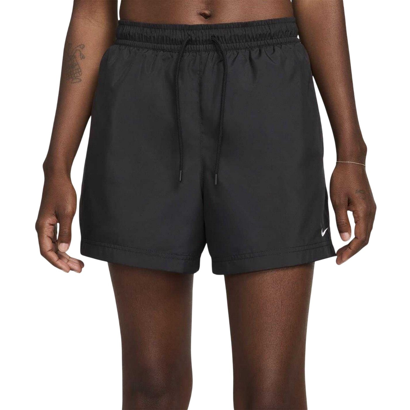 Black - Front - Nike Womens-Ladies Woven Relaxed Fit Shorts